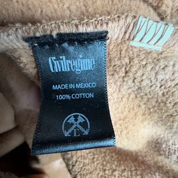 Civil Regime Tie Dye Crewneck Sweatshirt Embroidered Floral Sleeves Women’s M - Picture 4 of 5